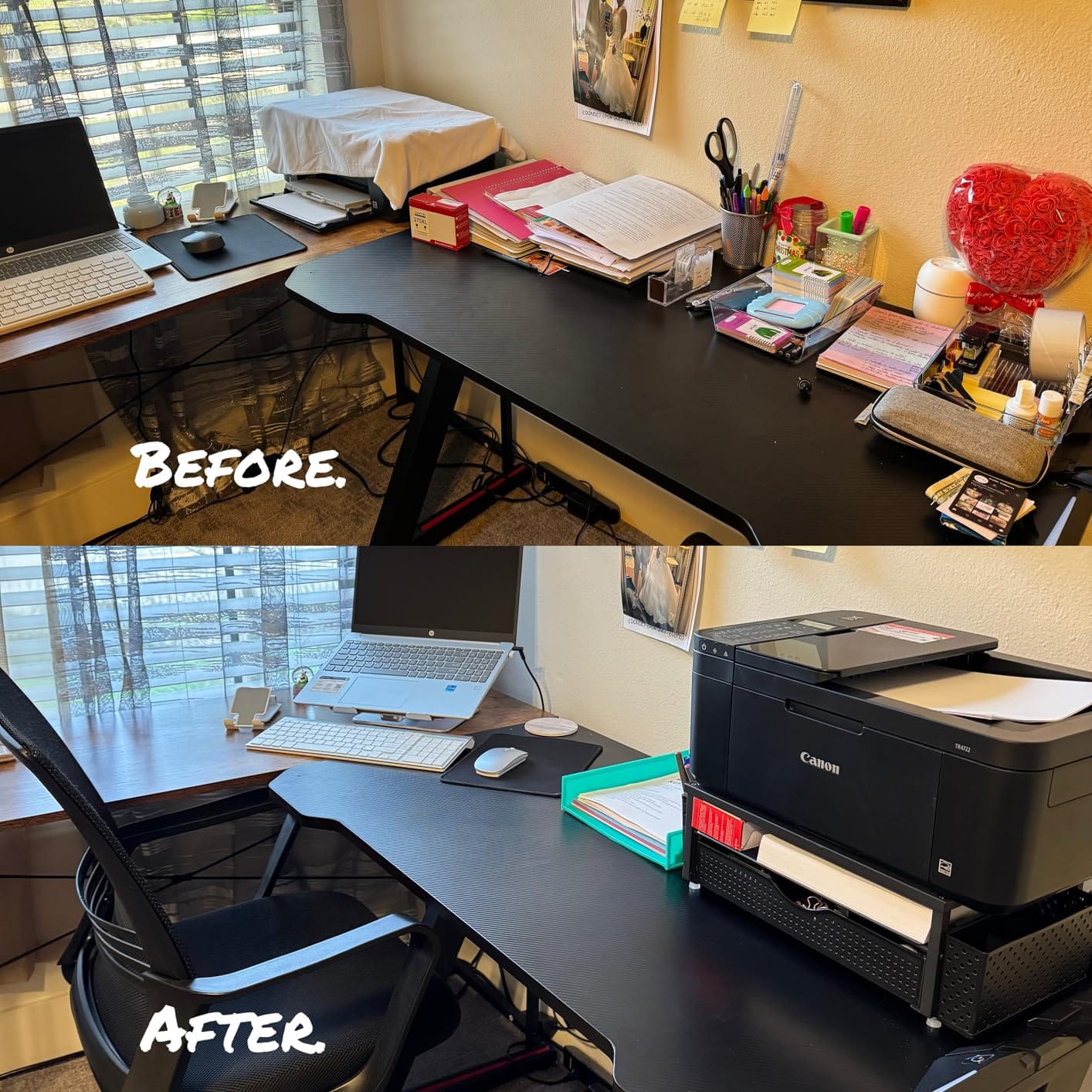 gianotter Monitor Stand with Drawer and 2 Pen Holders customer photo 2