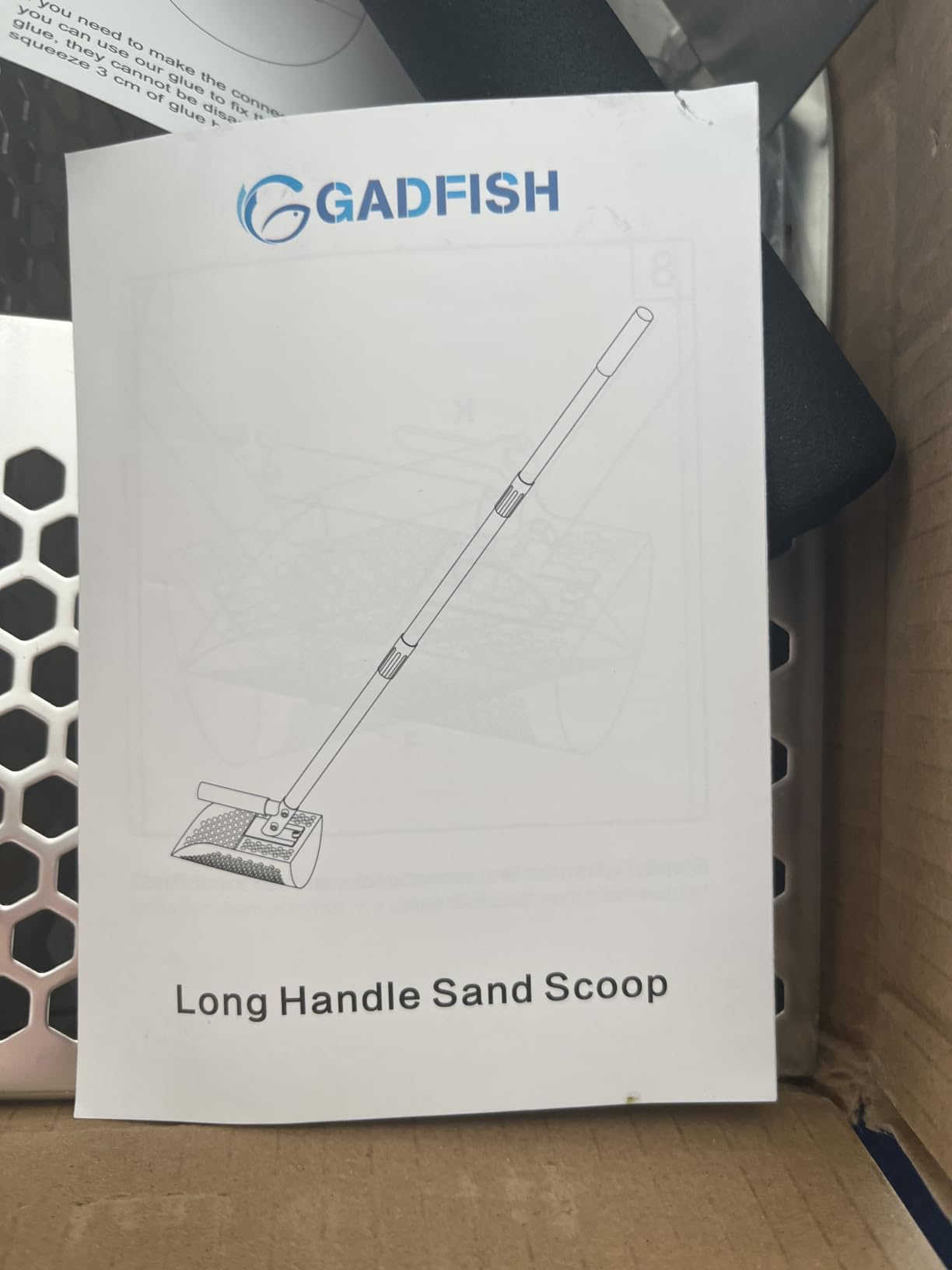 GADFISH Sand Scoop for Metal Detecting, Metal Detector Scoop, Stainless Steel Sand Sifter Shovel, Fast Sifter Shovel for Underwater Treasure Hunting (Stainless Steel) customer photo 2