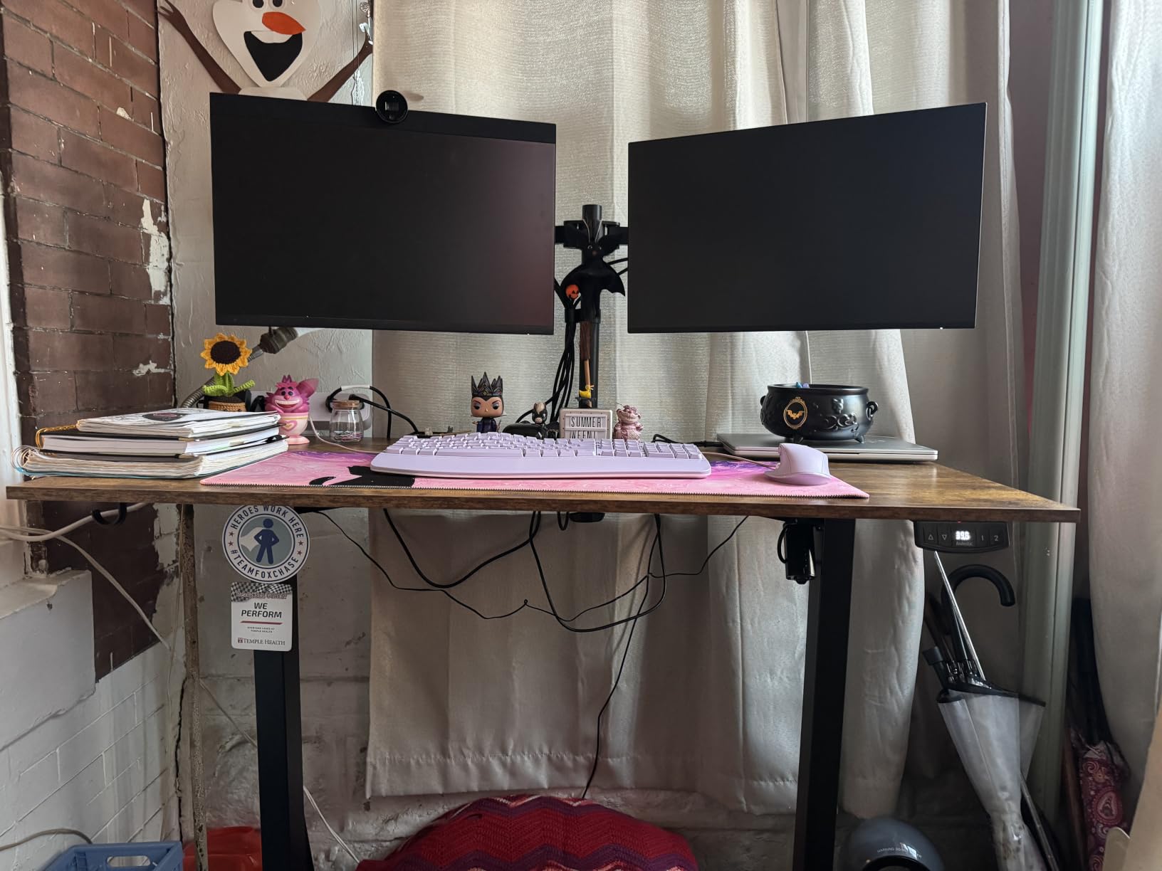 Agilestic 48*24 Inch Height Adjustable Electric Standing Desk, Rustic Brown customer photo 1