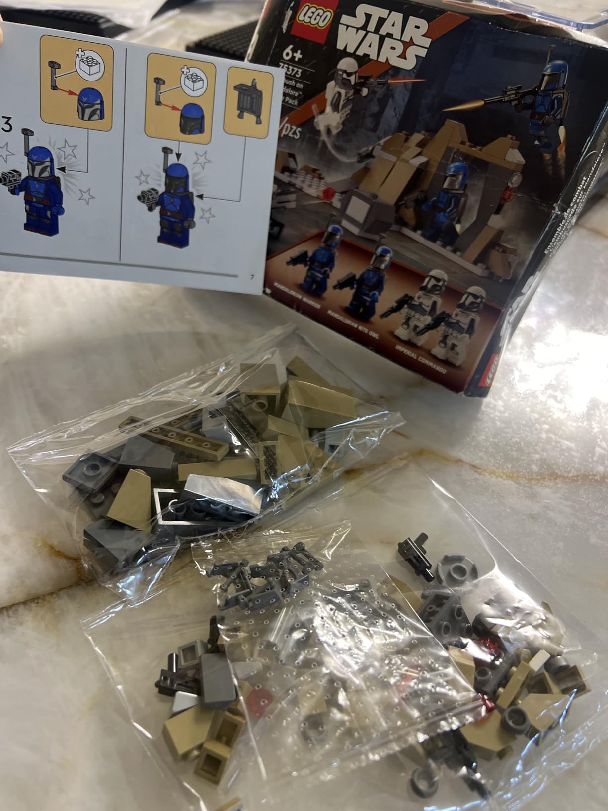 LEGO Star Wars: The Mandalorian Ambush on Mandalore Battle Pack, Building Toy with 4 Star Wars Minifigures, Collectible Brick Built Playset, Star Wars Gift Idea for Boys and Girls Ages 6 and Up, 75373 customer photo 2