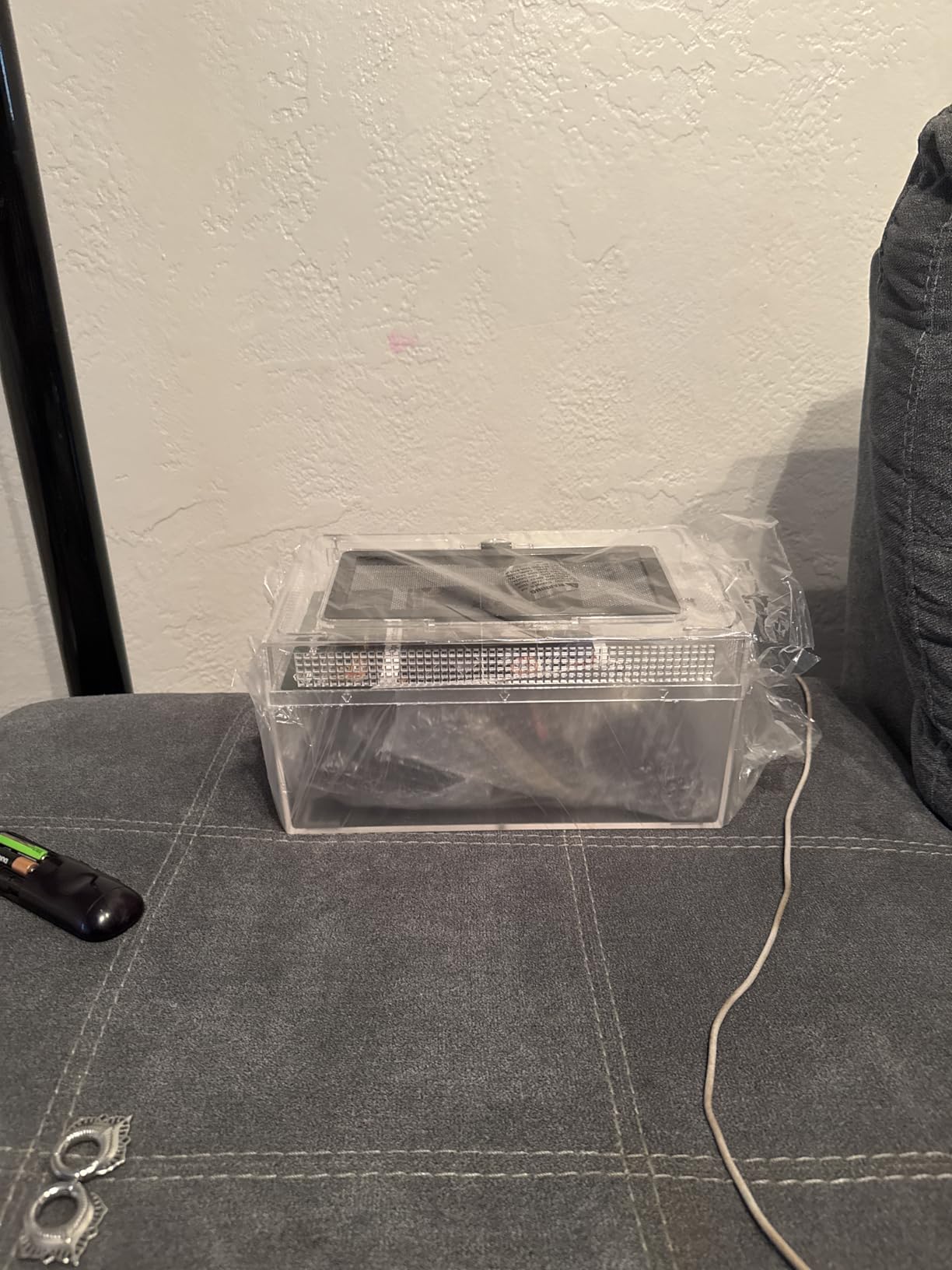16x10x8' Reptile Terrarium Kit with Heat Lamp & Hideout for Geckos, Snakes | Complete kit includes spray bottle, shovel, tweezers, food bowl, hideout; ideal for lizards, turtles, spiders, frogs, crabs customer photo 2