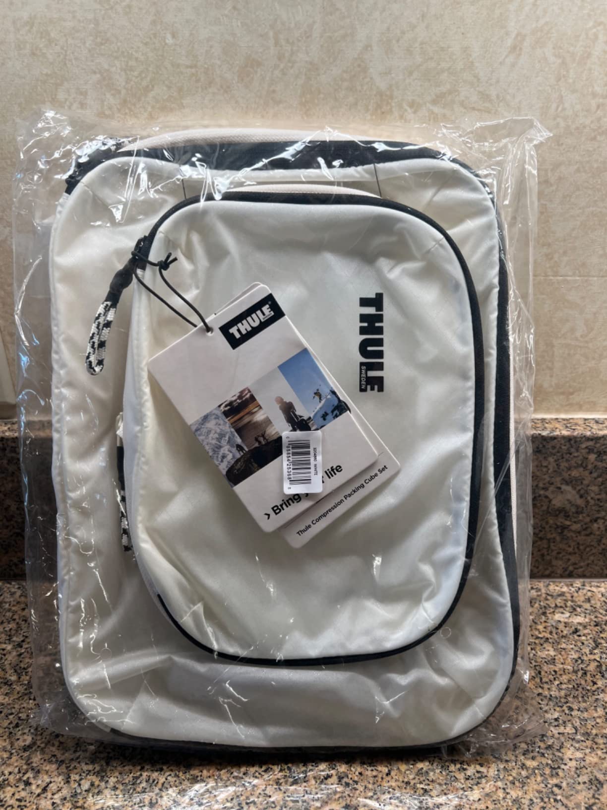 Thule Compression Cube Set, Pond Gray - Small/Medium Set with bluesign APPROVED 100D Ripstop Nylon customer photo 2