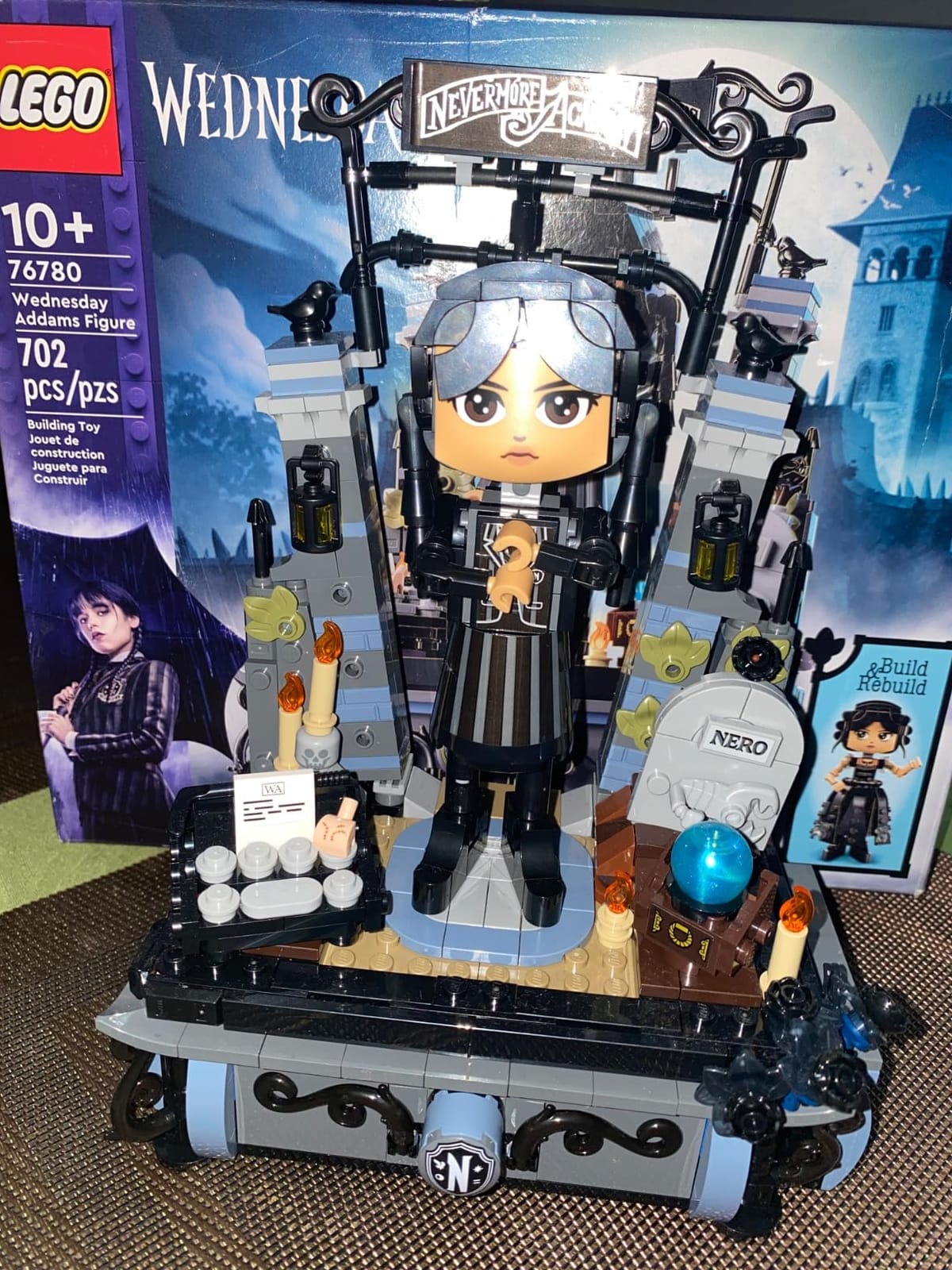 LEGO Wednesday Addams Figure - Building Toy for Kids, Girls & Boys, Ages 10+ - Collectible Wednesday Addams Doll with Display for Fans - Gift Idea for Birthday - 76780 customer photo 1