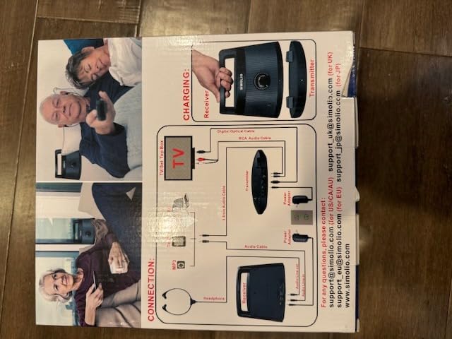 SIMOLIO Wireless TV Speakers for Hard of Hearing, TV Sound Amplifier customer photo 2
