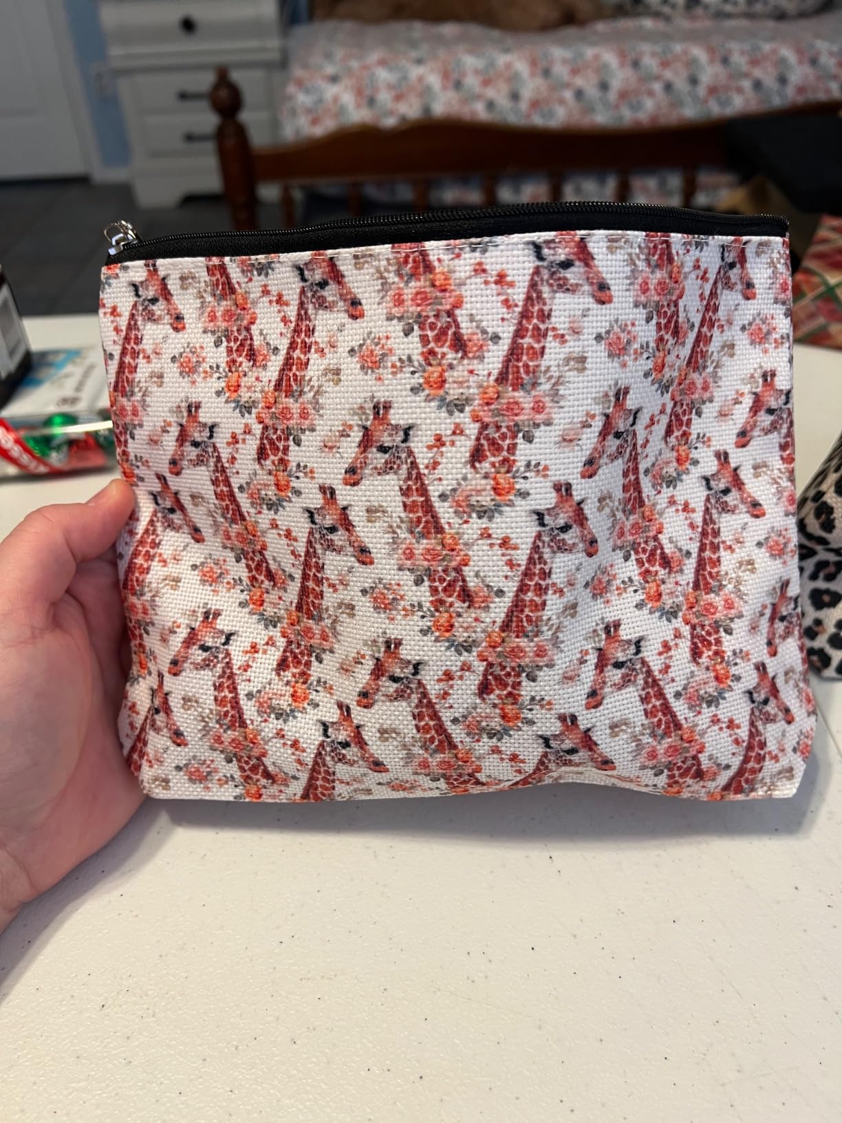 Raccoon Gifts Cosmetic Bag Raccoon Stuff Merch Makeup Bag Funny Animal Lover Gifts for Women Girls Grandma Breeder Raccoons Accessories Makeup Pouch Birthday Mothers Day Christmas Friendship Gifts customer photo 1