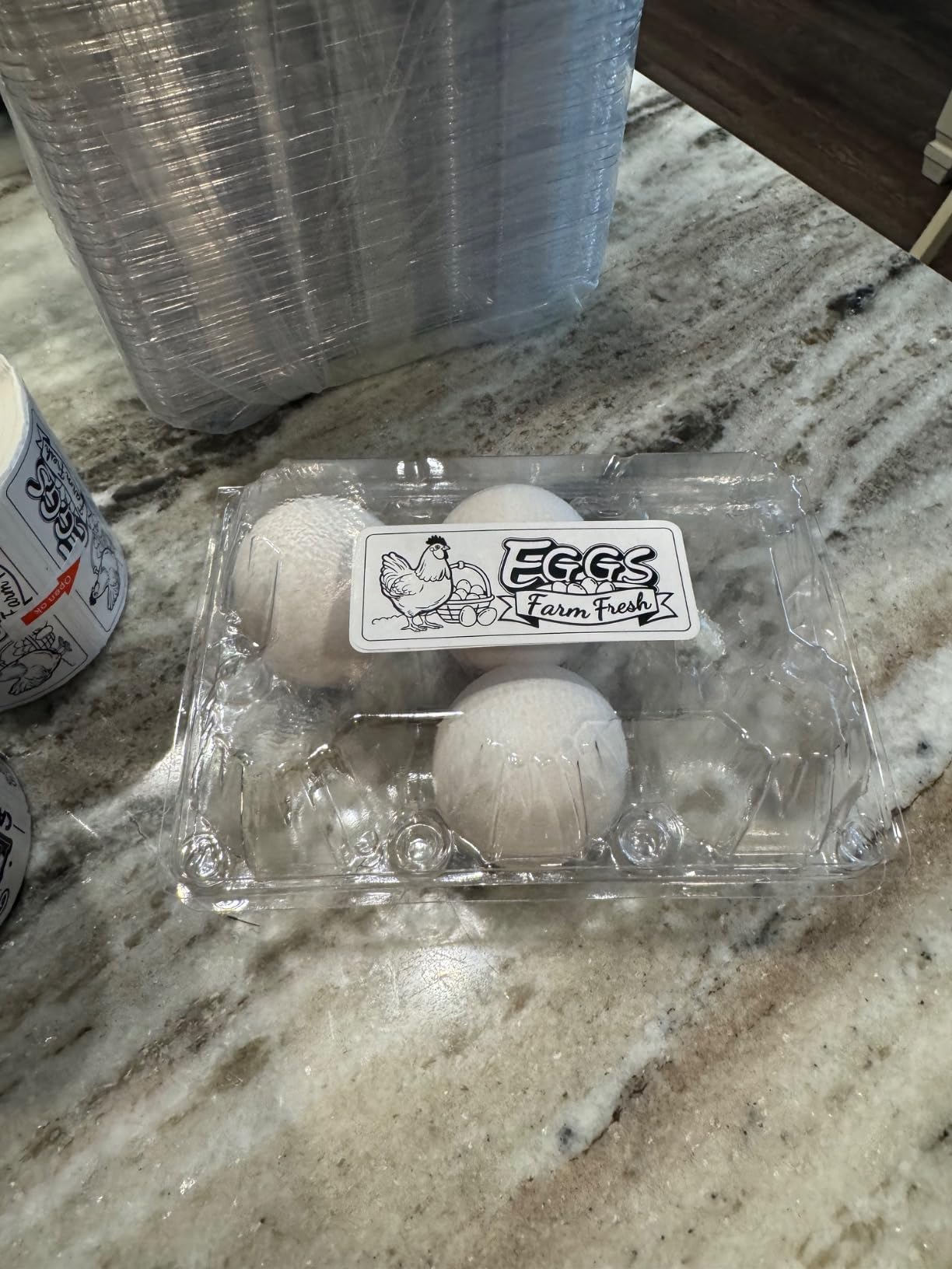 Pintuson 50 Pack Egg Cartons Cheap Bulk 12 Count - Holds 1 Dozen Clear Blank Egg Cartons for Chicken Eggs - Clear Empty Chicken Egg Carton for Fresh Medium Eggs customer photo 2