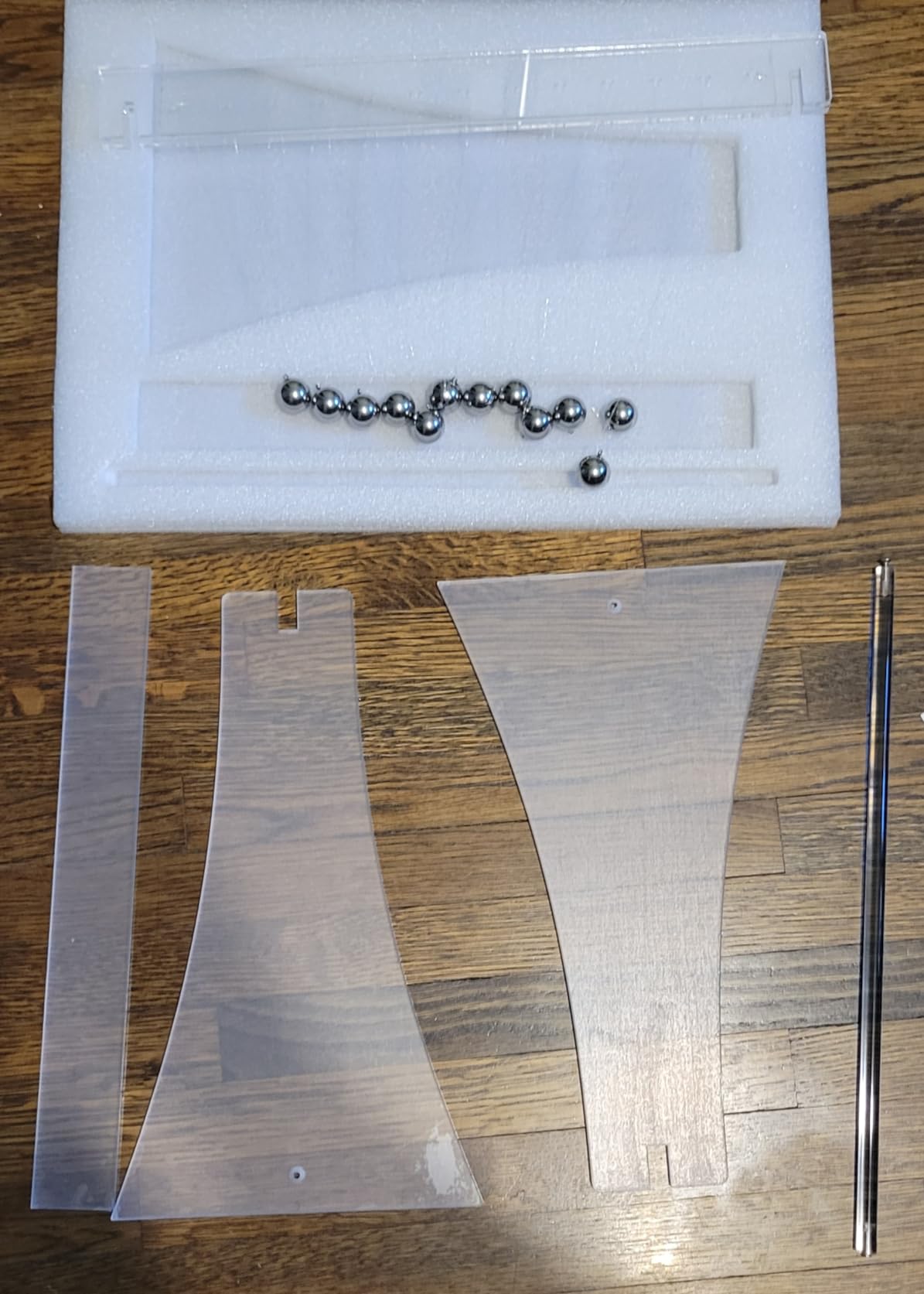 Pendulum Wave Mach Wave :wavemachine of mach,12 Balls Desktop Decoration for Home, Office, Etc (Clear) customer photo 1