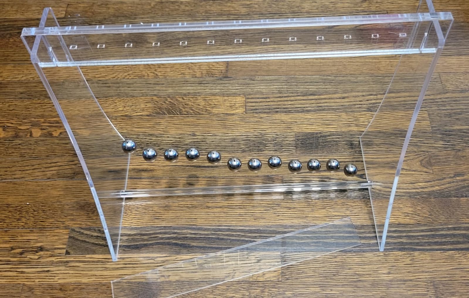 Pendulum Wave Mach Wave :wavemachine of mach,12 Balls Desktop Decoration for Home, Office, Etc (Clear) customer photo 2