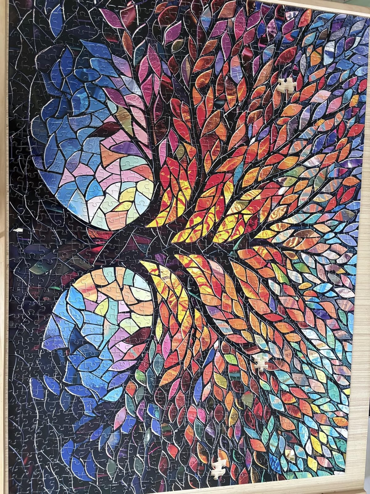 PICKFORU Stained Glass Puzzle Tree of Life Puzzles for Adults 1000 Pieces customer photo 1