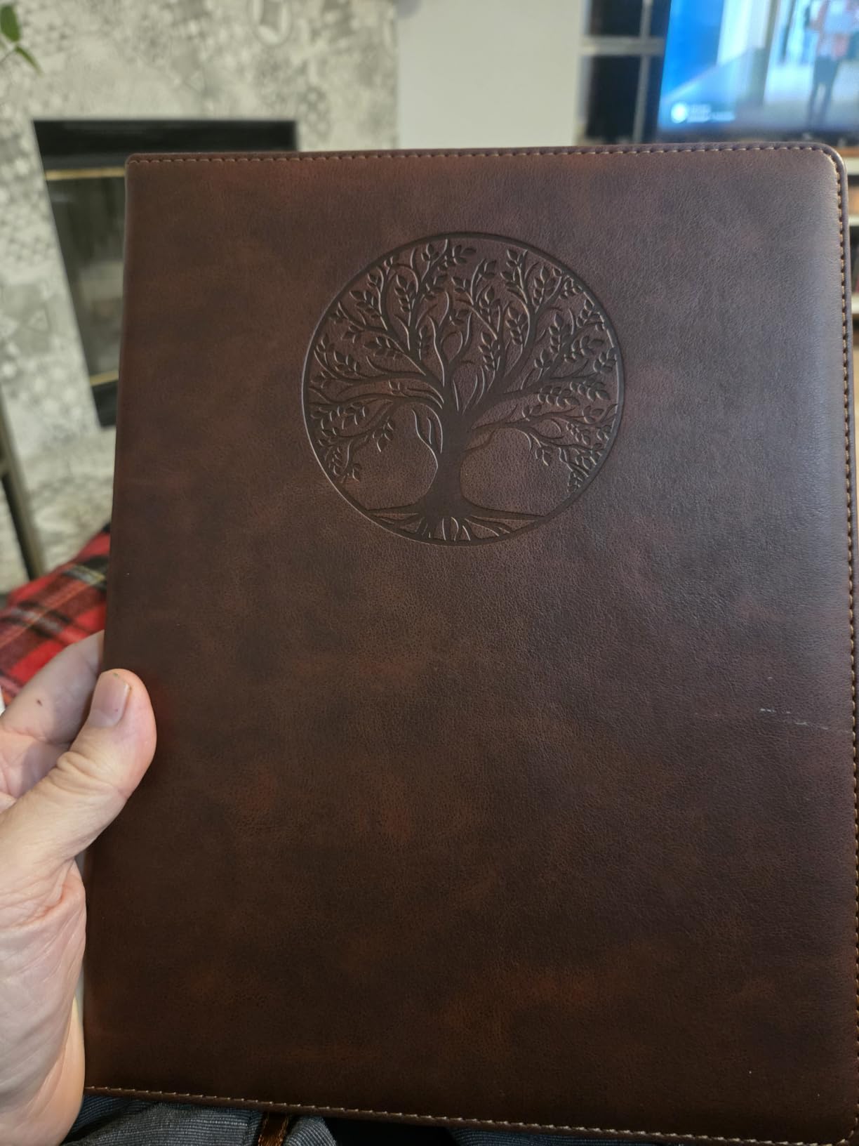 Biuwory Leather Journal Notebook, 256 Thick Lined Pages, Hardcover 8.6