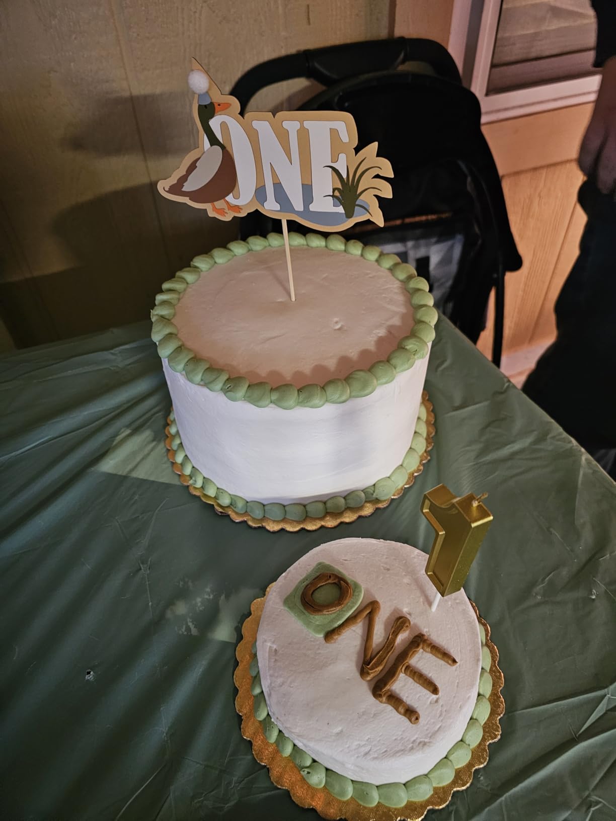 One Lucky Mallard Duck Cake Topper, Mallard 1st Birthday Decoration customer photo 1