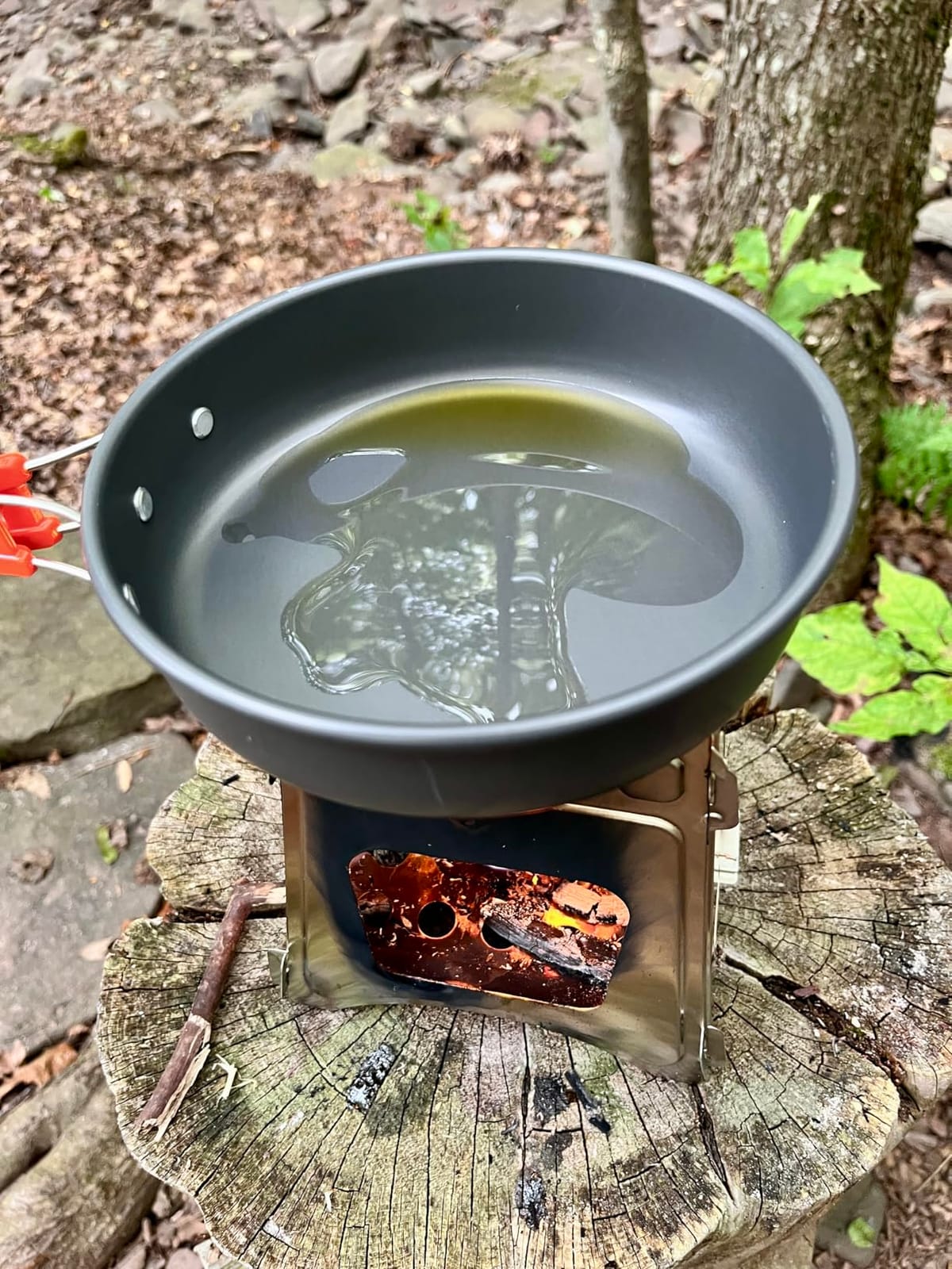 THTYBROS 17pcs Camping Cookware Mess Kit,for Camping,Backpacking,Picnic | 0.45Gal Pot,7inches Pan,0.30Gal Kettle Set with 2 set Stainless Steel Cups Plates Forks Knives Spoons,Pots, Pans & Griddles customer photo 1