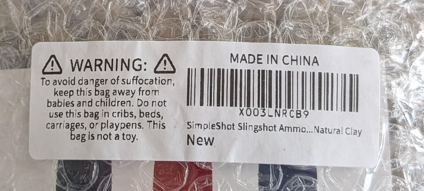 SimpleShot Clay Slingshot Ammo (500pcs), All-Natural Non-Toxic Magnetic Performance Clay Slingshot Ammo customer photo 1