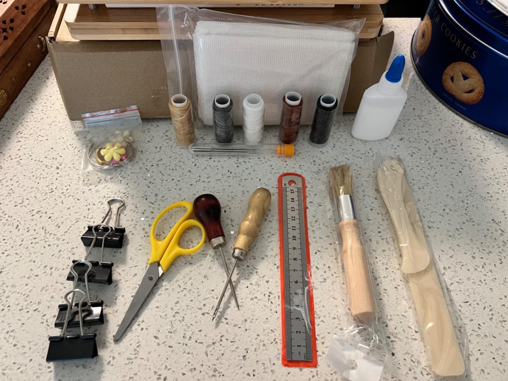 HEJIN Book Binding Kits, Book Binding Materials with Book Press customer photo 2