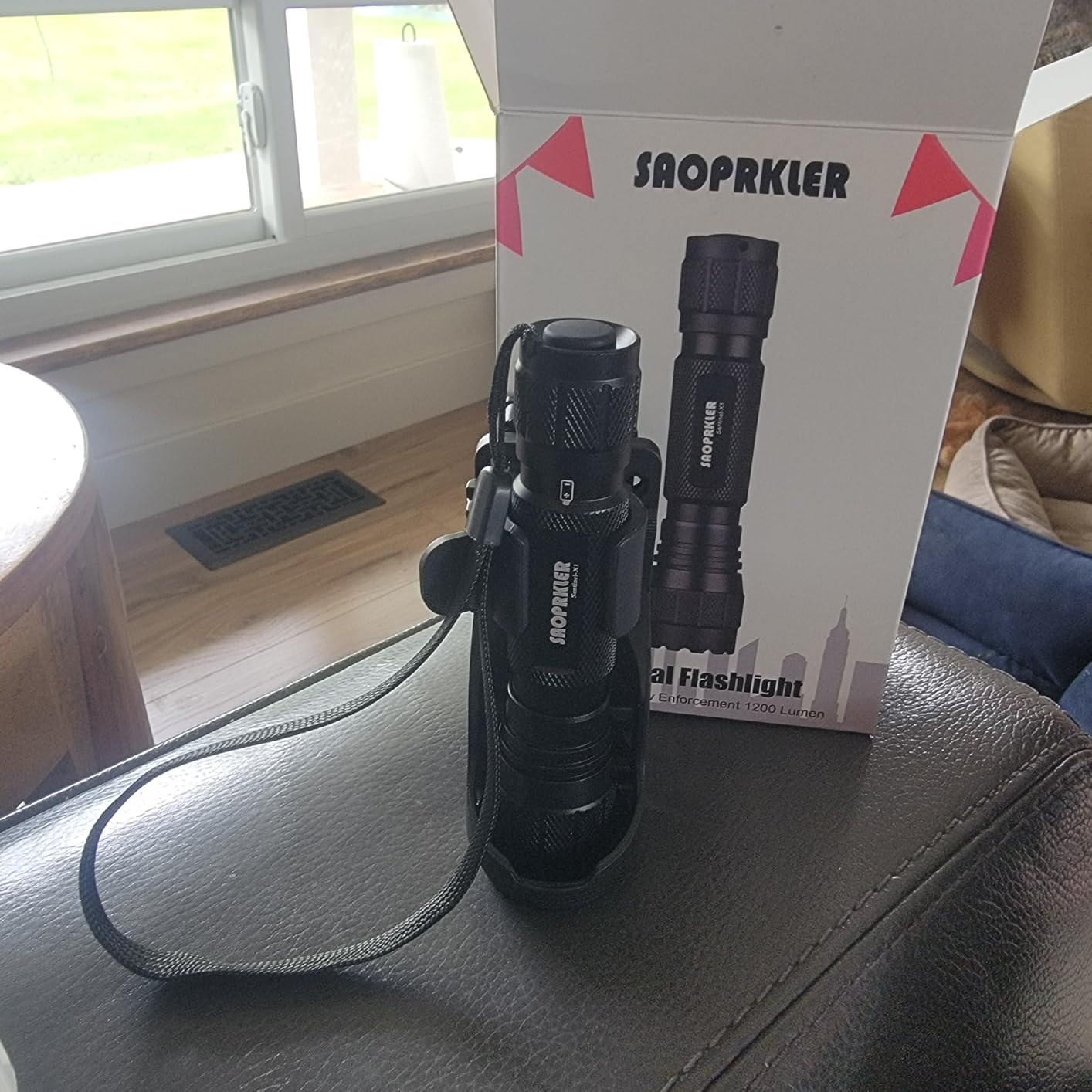 SAOPRKLER Flashlights High Lumens,Tactical Police Flashlight for Duty Belt customer photo 1