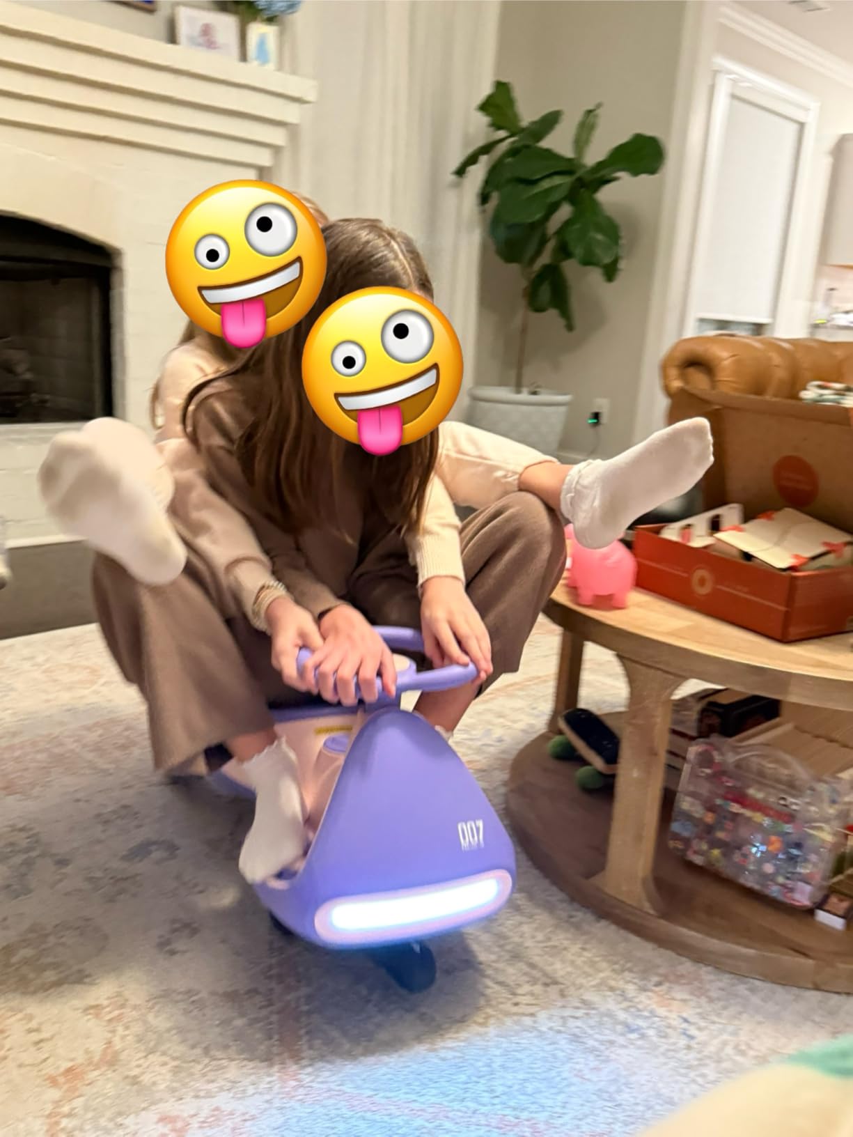 FanttikRide N7 Pro Electric Wiggle Car, Flashing Wheels, for Ages 3+, Blue customer photo 2