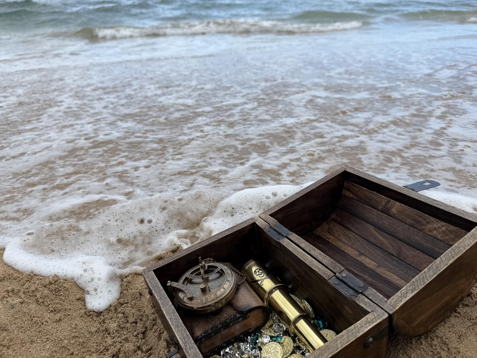 Behind You Engraved Brass Compass Gift for Men - Handcrafted Vintage Brass Sundial Compass - Antique Nautical Sun Clock with Leather Case - Best Graduation Gift - Best College Graduation Gift customer photo 1