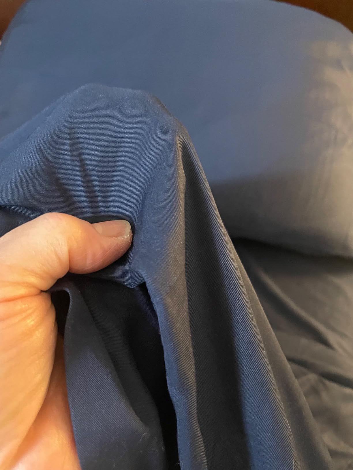 Cooling Sheets Set Queen Size, Viscose Derived from Bamboo for Hot Sleepers | Deep Pocket Up to 16 Inch | Silky Soft & Breathable Bedding - 4PC (Queen, Navy) customer photo 1
