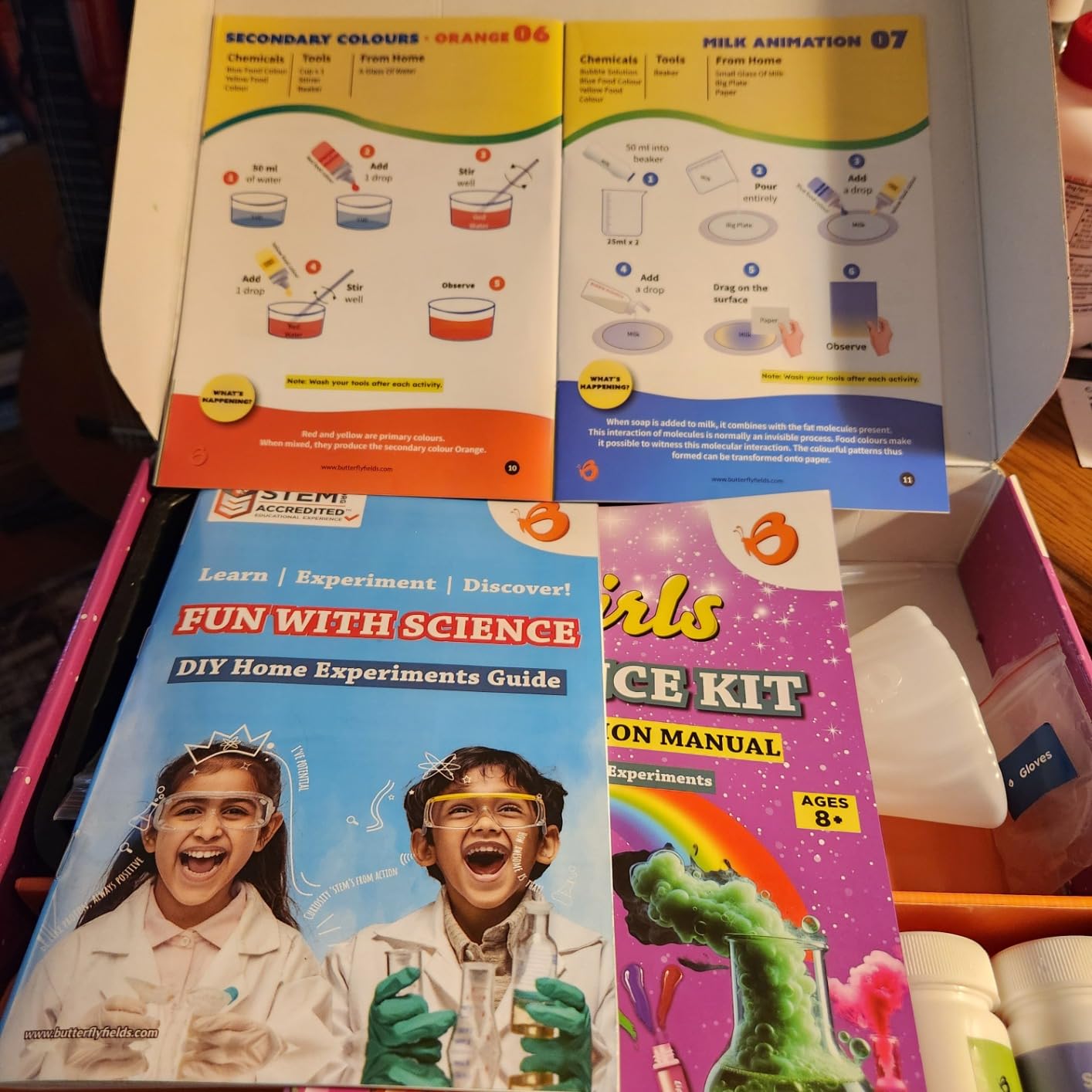 Butterfly EduFields 150+ Experiments Girls Science Kit for Kids Ages 8-12 customer photo 1