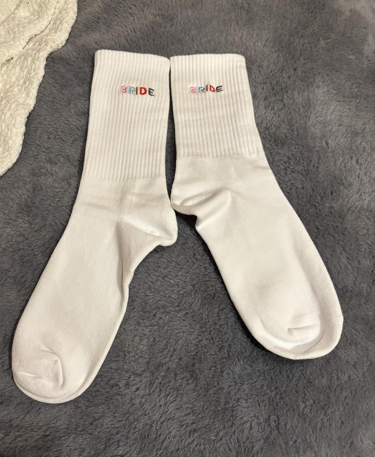 Wedding Party Socks for Women, Bridal Party Gift Socks for Bride and Bridesmaids customer photo 1