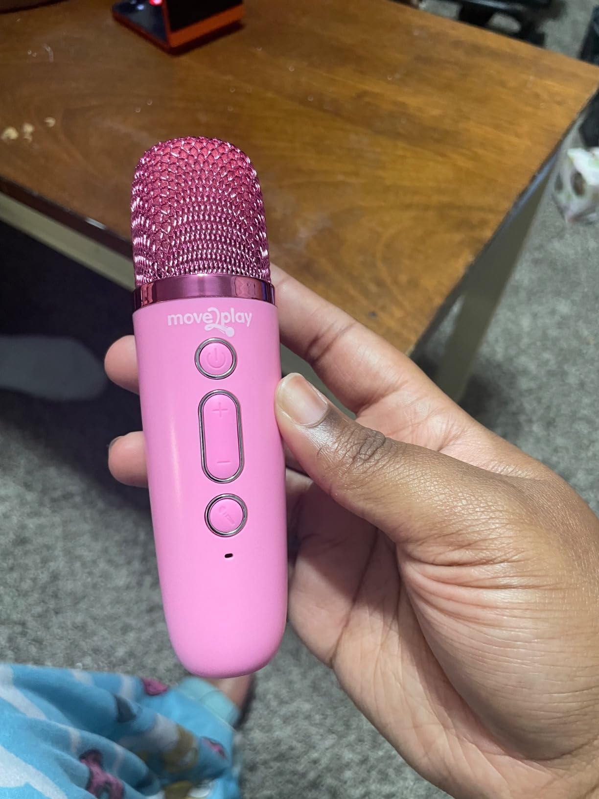 Move2Play, Karaoke Machine for Kids | Includes 20+ Kid Songs | 2 Microphones | Connect with Bluetooth | 3, 4, 5, 6, 7+ Year Old Gift | Toy for Girls, Boys, & Toddler | Birthday Present customer photo 1