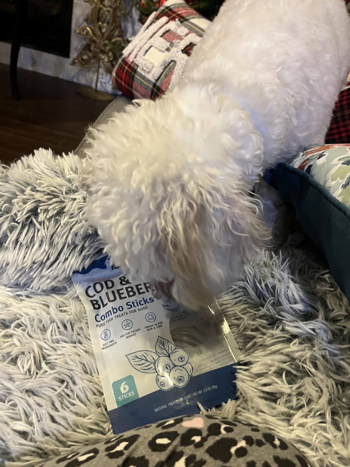 Icelandic+ 6 Count Cod & Blueberry Combo Sticks - Crunchy Dog Treats customer photo 1