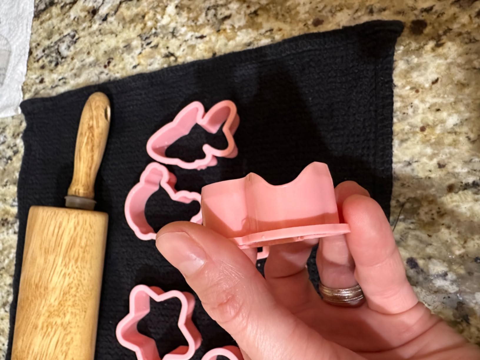 8 Mini Ocean Animal Cookie Cutters Set, 3D Raised Design Animal Embossing Stamps, Goldfish, Whale, Crab, Dolphin, Starfish, Shark, Turtle, Seahorse, Baking Molds customer photo 1
