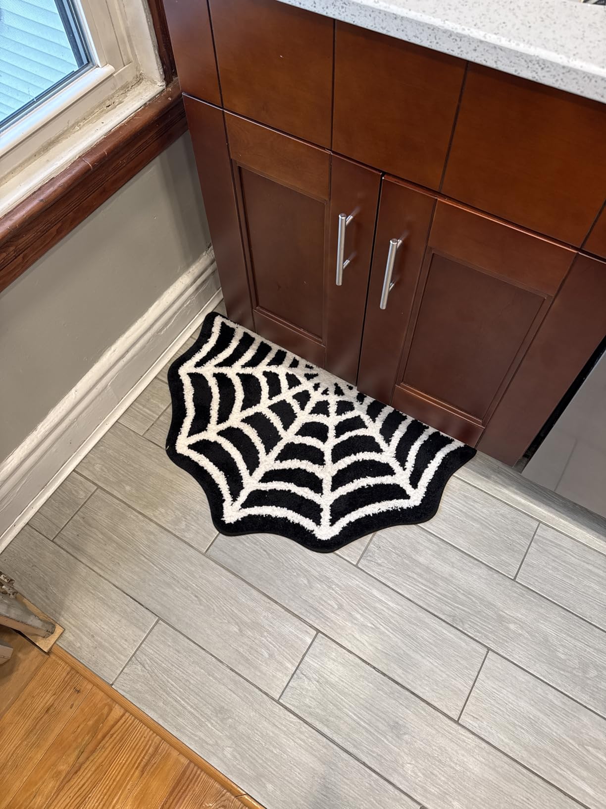 Spider Web Bathroom Rugs, 31