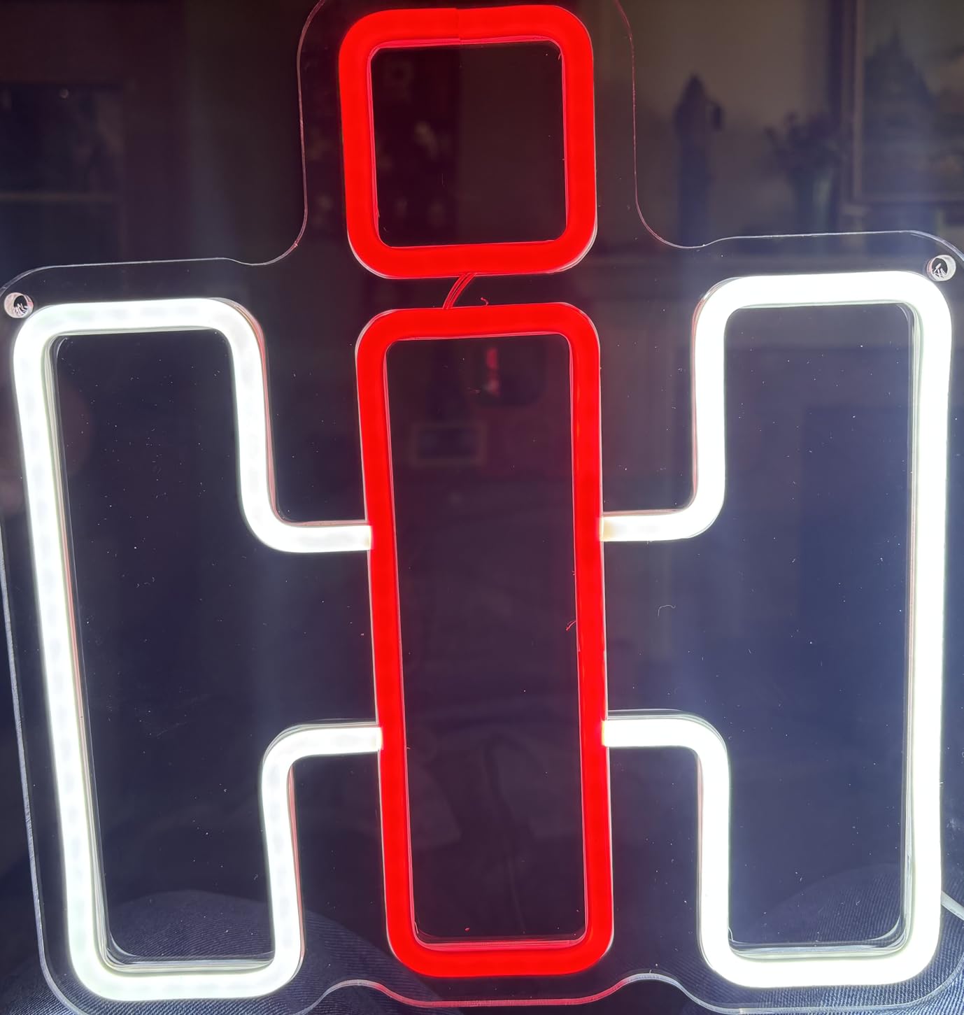 International Harvester Neon Signs for Wall Decor Dimmable IH Tractor Vehicle Neon Light Farm Repair Shop Basement Signs USB Powered for Farm Bedroom Man Cave Bar Birthday Gifts customer photo 2