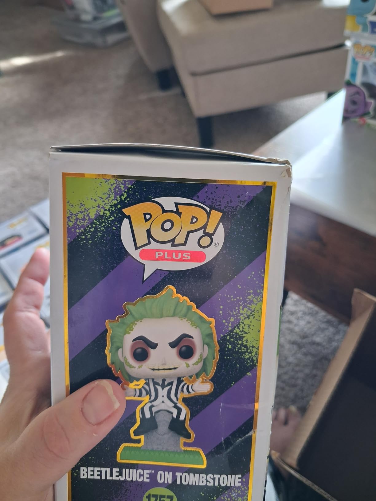 Funko POP! Plus: Beetlejuice with Tombstone | Official Comedy Merch - Collectable Vinyl Figurine for Shelf Display - Birthday Gift Idea for Fans and Collectors customer photo 1