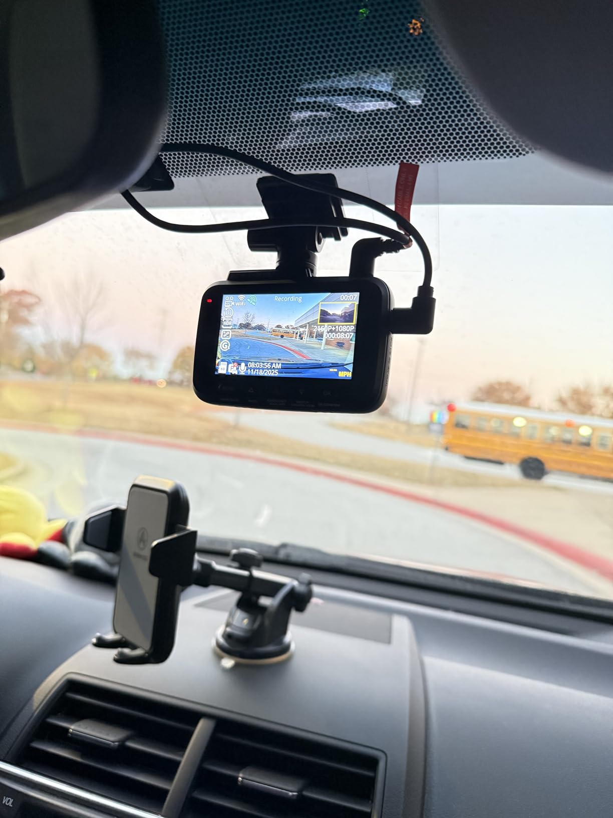 ROVE R2-4K Dual Dash Cam Front and Rear, STARVIS 2 Sensor, Free 128GB Card | 4K Upscaled Front + FHD Rear Recording, 5.8GHz WiFi, 20MB/s Download Speed, App, GPS, 3