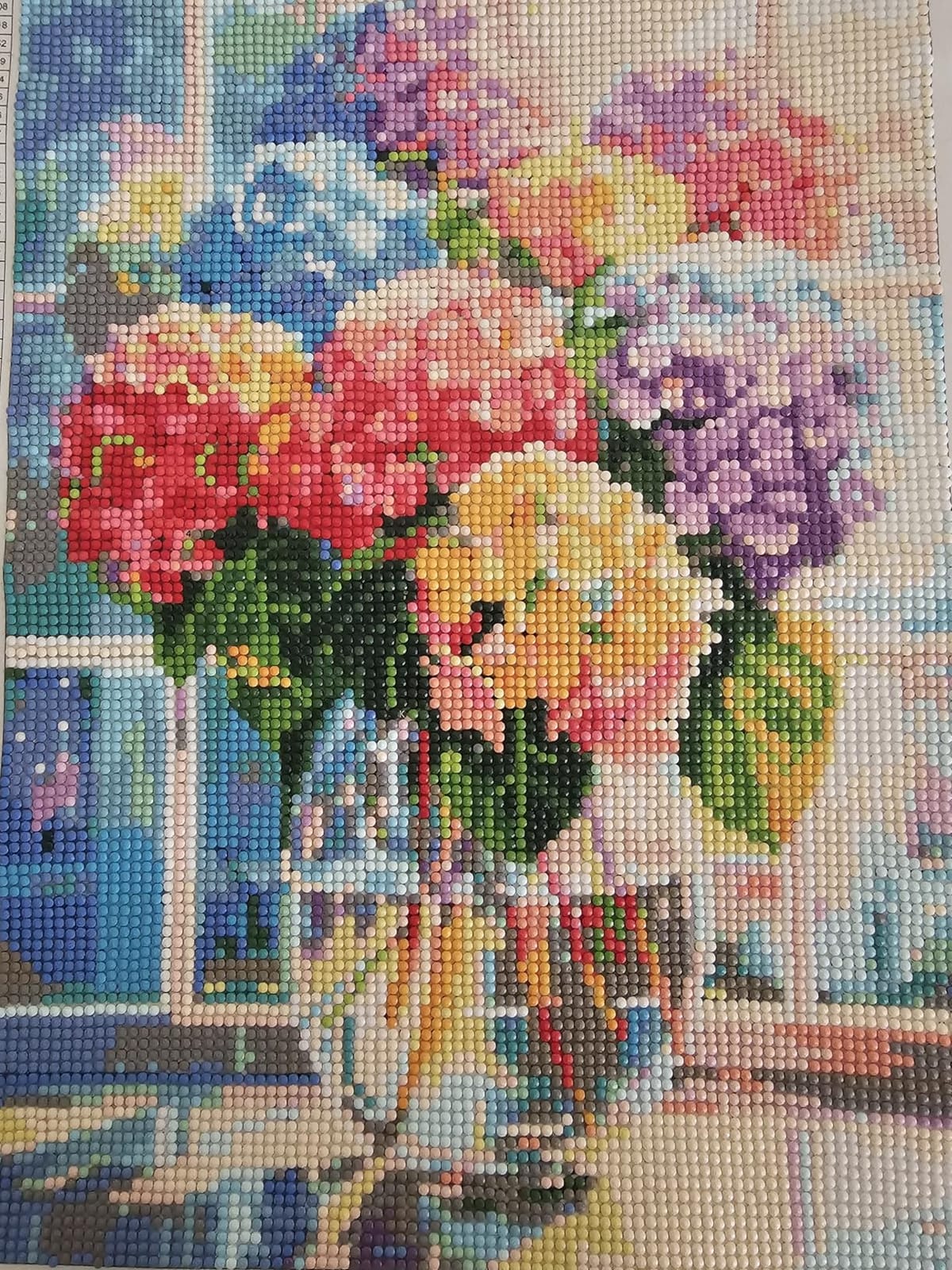 Hydrangea Flower 5D Diamond Art Kit, Full Drill 12x16 Inch for Adults Gift customer photo 1