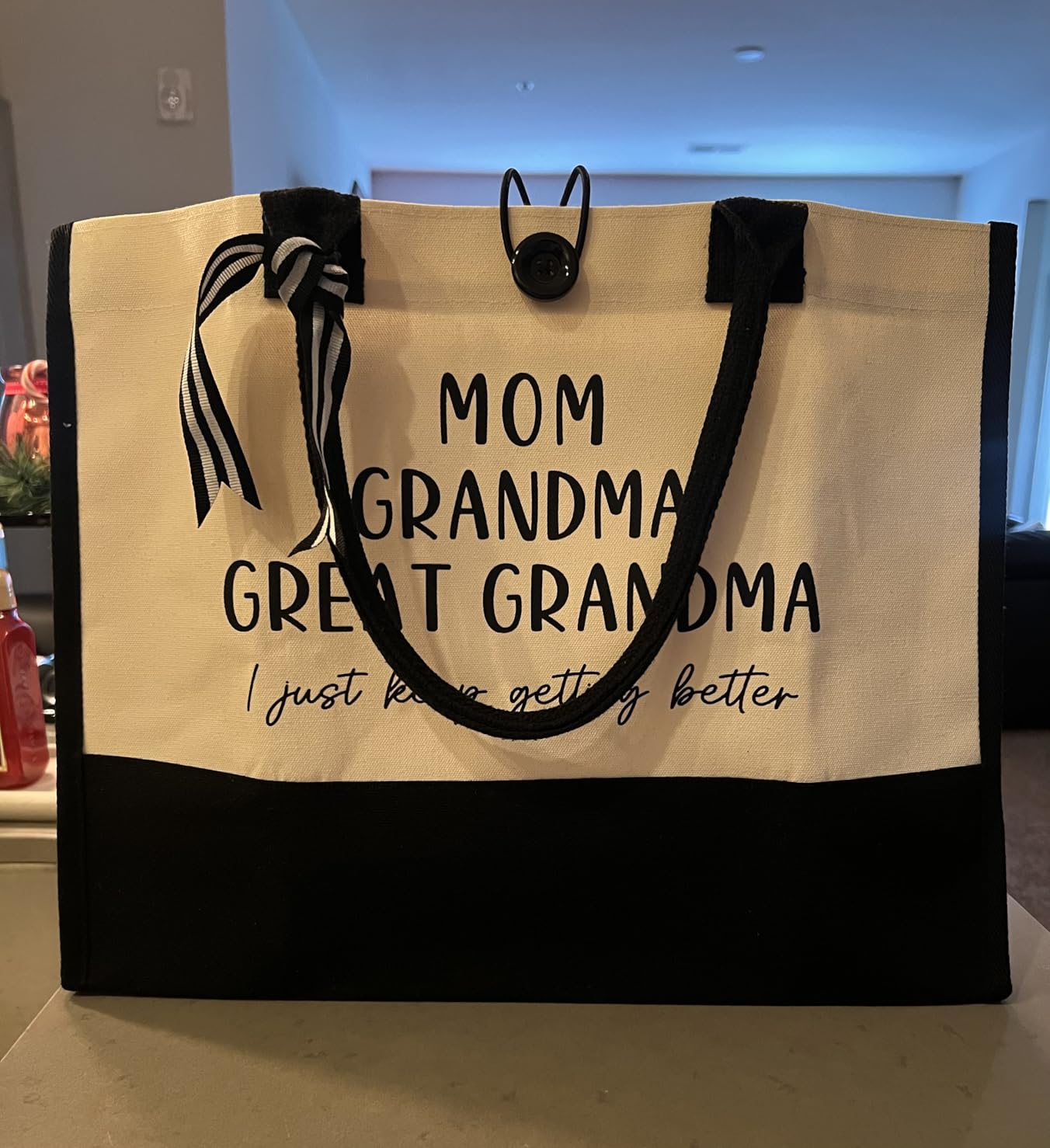 Great Grandma Gifts, Gifts for Grandma, Large Capacity Tote Bag customer photo 2
