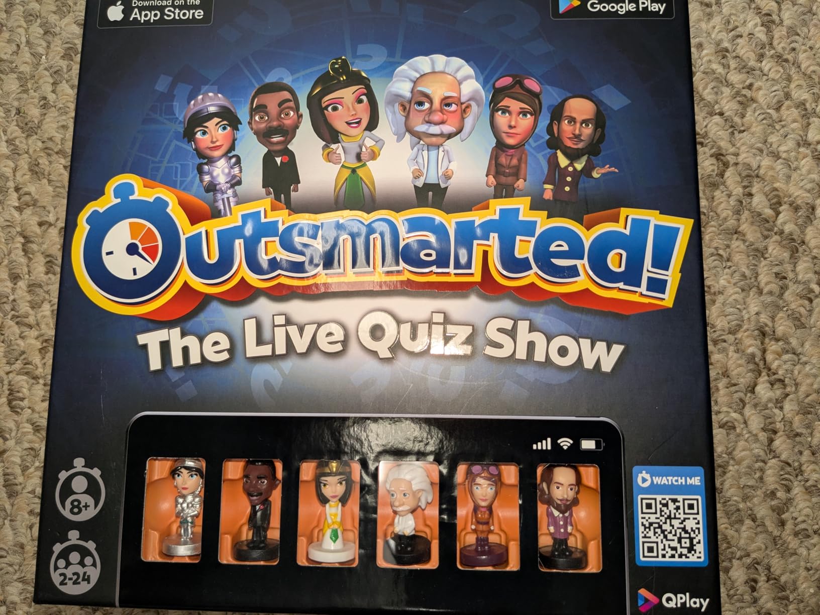 Outsmarted App-Connected Live Quiz Show Board Game - 2025 Edition, Ages 8+ | For Kids, Teens & Adults, Interactive Family Trivia Game, 2-24 Players, 10,000+ Questions, Remote Play Option customer photo 2