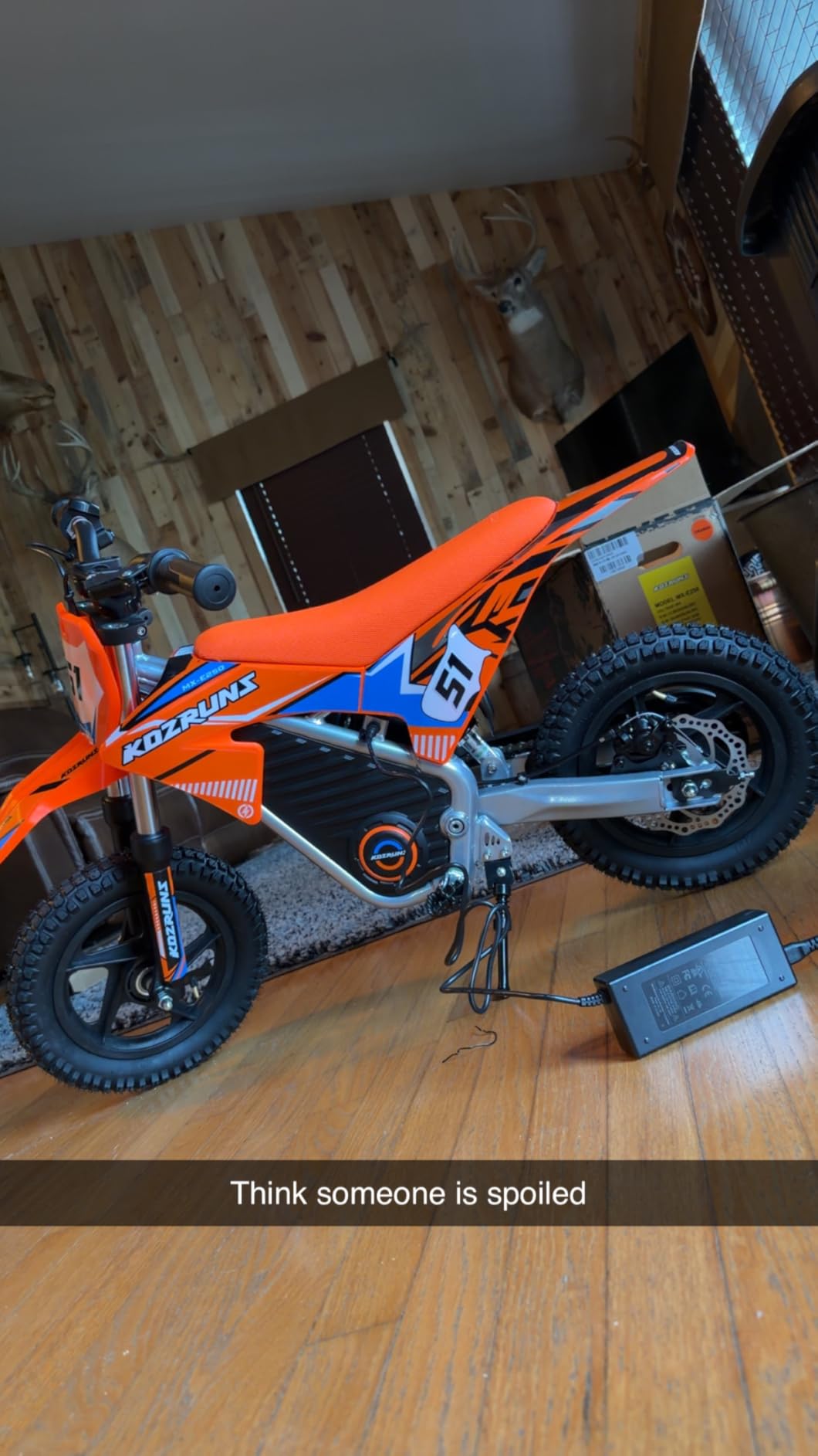 AIII Kids Electric Dirt Bike, 36V 350W, 18.6 MPH, 14-Inch, Ages 5-8 customer photo 2