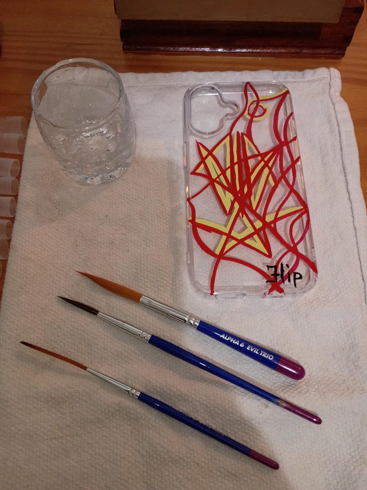 Pinstriping/Lettering Pack - 5 Vibrant Colors with Alphasol Reducer & Professional Brush Trio, 1 oz Each - Perfect for Precision Lettering and Pinstriping customer photo 1