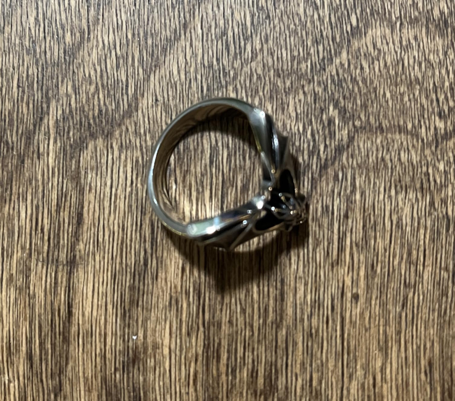 Vintage Open Bat Wing Ring for Men Women, Stainless Steel Gothic Statement Ring, Punk Rock Biker Jewelry, Size 7-12 customer photo 2