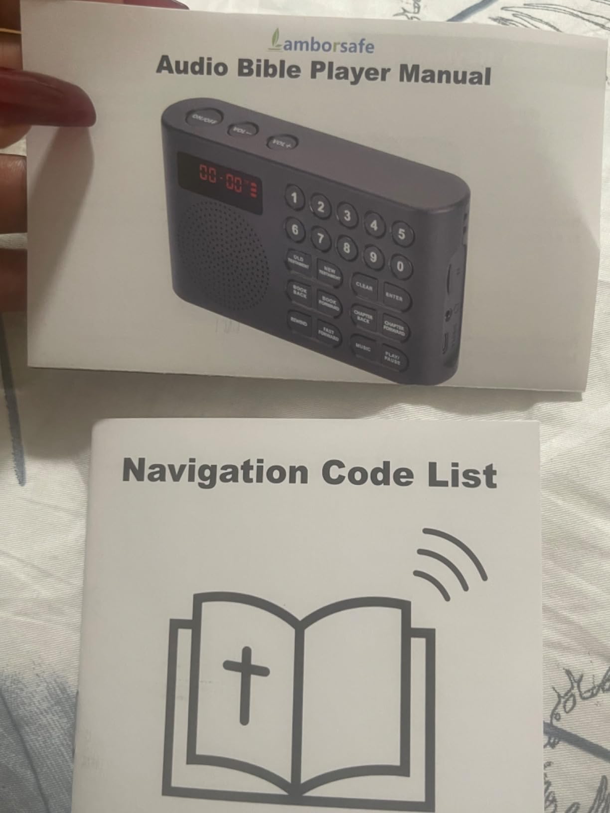 Lamborsafe KJV Audio Bible Player for Seniors & Blind, One-Button Play customer photo 1