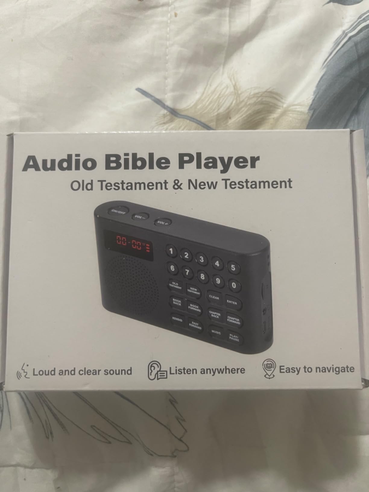 Lamborsafe KJV Audio Bible Player for Seniors & Blind, One-Button Play customer photo 2