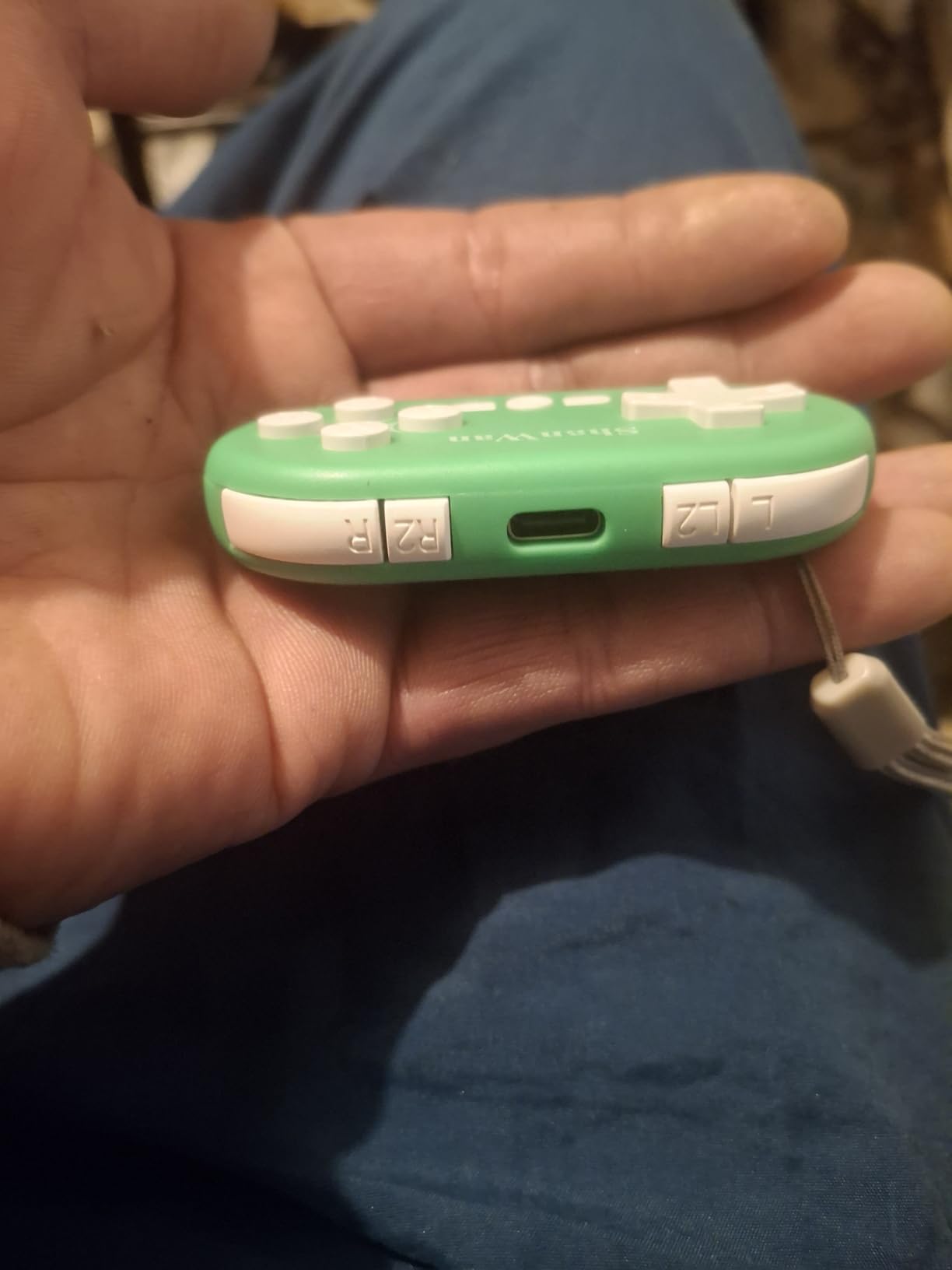ShanWan Bluetooth Gamepad Keychain Sized Mini Controller for Switch, Windows, Android, iOS & PS4(Green) customer photo 2