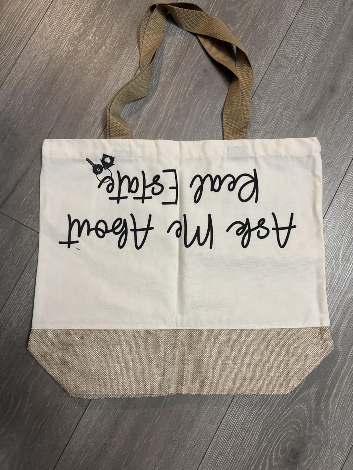 Real Estate Agent Supplies Tote Bag, Real Estate Agent Realtor Gifts for Women Best Friends Sister Realtor Supplies Closing Gift Beach Bag Birthday Christmas Appreciation Gifts Reusable Grocery Bags customer photo 1