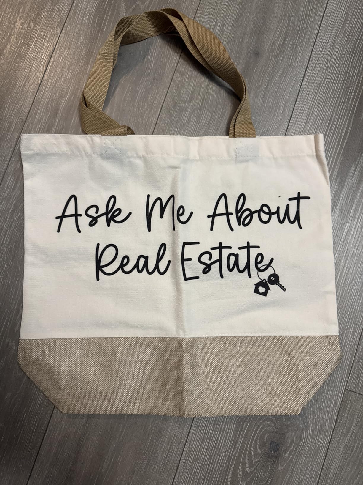 Real Estate Agent Supplies Tote Bag, Real Estate Agent Realtor Gifts for Women Best Friends Sister Realtor Supplies Closing Gift Beach Bag Birthday Christmas Appreciation Gifts Reusable Grocery Bags customer photo 2