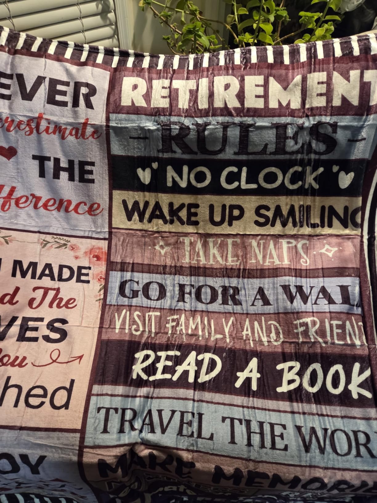 Retirement Gift for Woman or Men, Retirement Blanket for Women 50