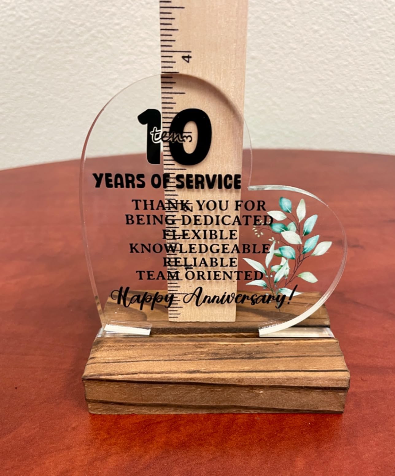 TRCENDE Work Anniversary Workiversary Gifts, Happy Workiversary Corporate Gifts, Employee Appreciation Gifts, Cute Cubicle Desk Accessories Acrylic Home Office Sign Plaque XA401 customer photo 1