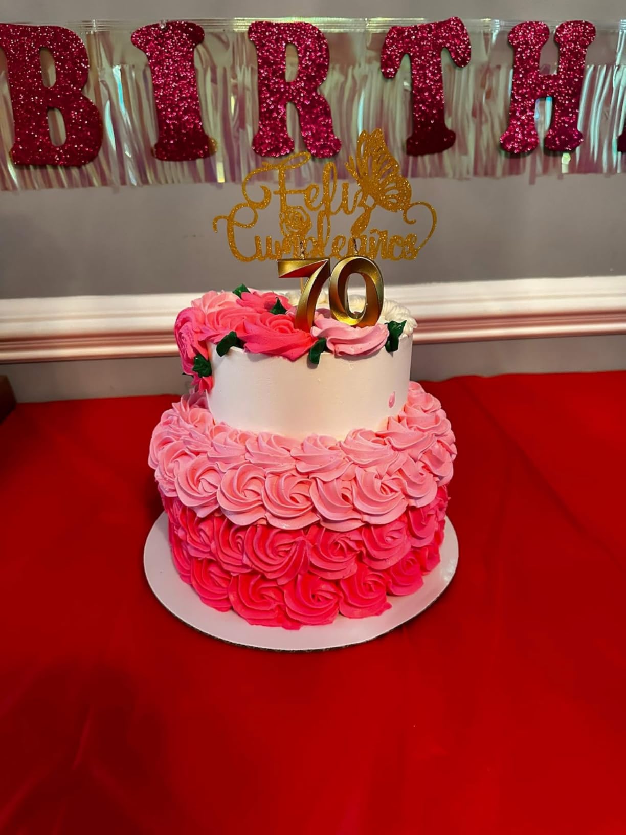 Gold Crown Number 1/2 Half Year 6 Month Birthday Cake Candle Topper customer photo 1