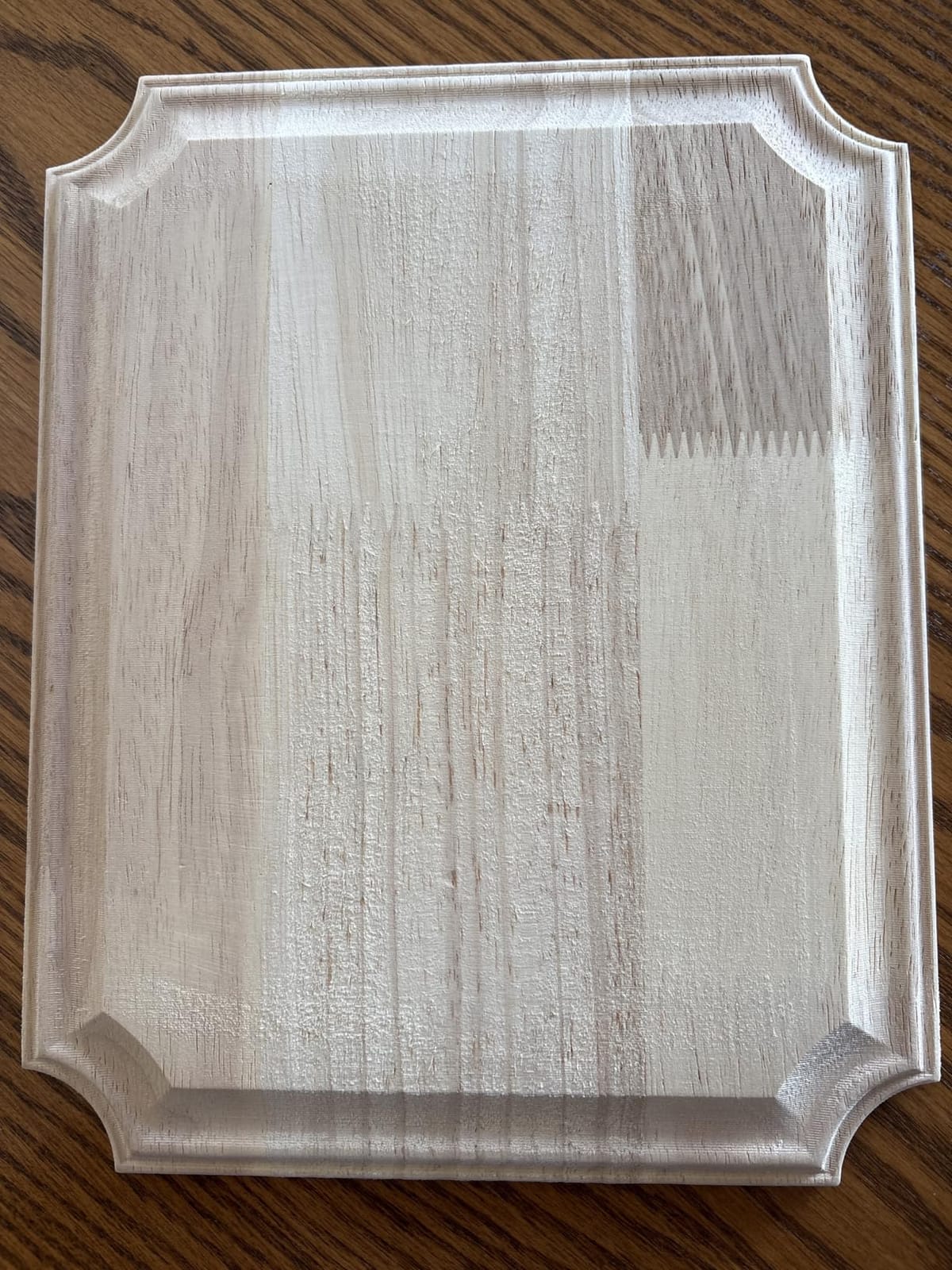 FINGERINSPIRE Unfinished Wooden Plaque 9.8x7.87x0.7inch Shield Wood Plaque customer photo 2