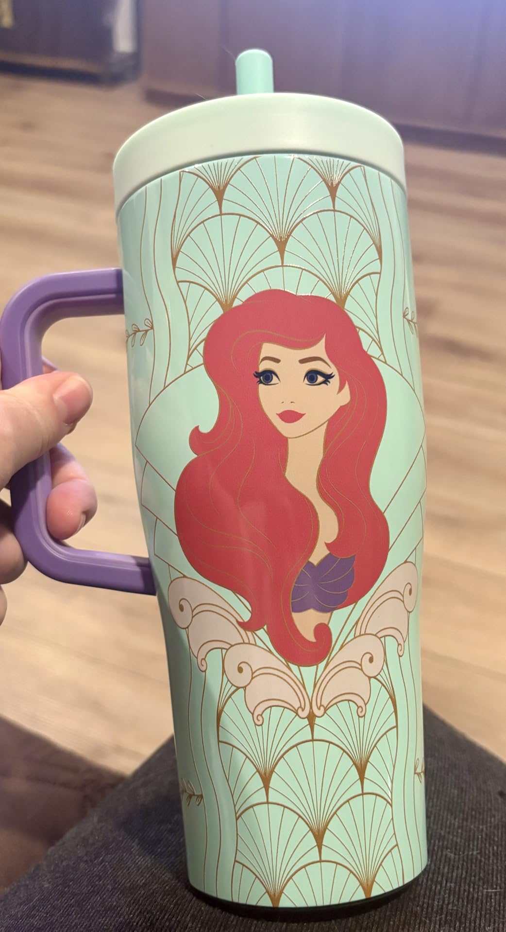 Corkcicle Cruiser Tumbler with Handle, 40 oz, Disney Princess Ariel customer photo 1