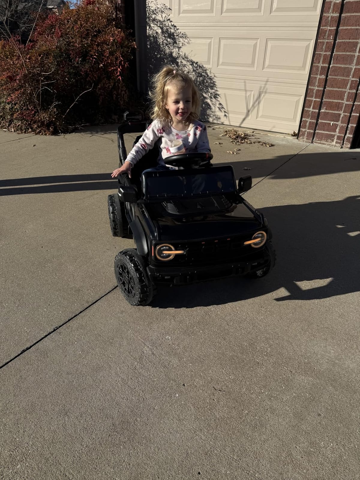 12V Licensed Ford Bronco Raptor Ride on Toys, Kids Electric Car w/Parental Remote Control, Spring Suspension, Soft Start, Bluetooth, LED Lights, Gift for Girls & Boys Ages 3-6 (Pink) customer photo 2