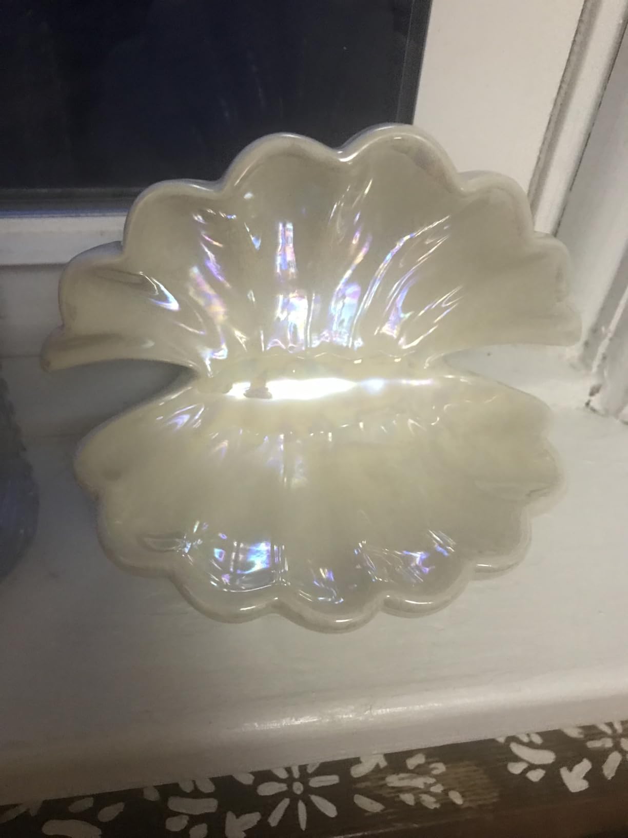 Shell Trinket Dish Ceramic Conch Ring Holder Jewelry Tray Decorative Jewelry Plate Cute Jewelry Organizer for Home Decor (Shell A) customer photo 2