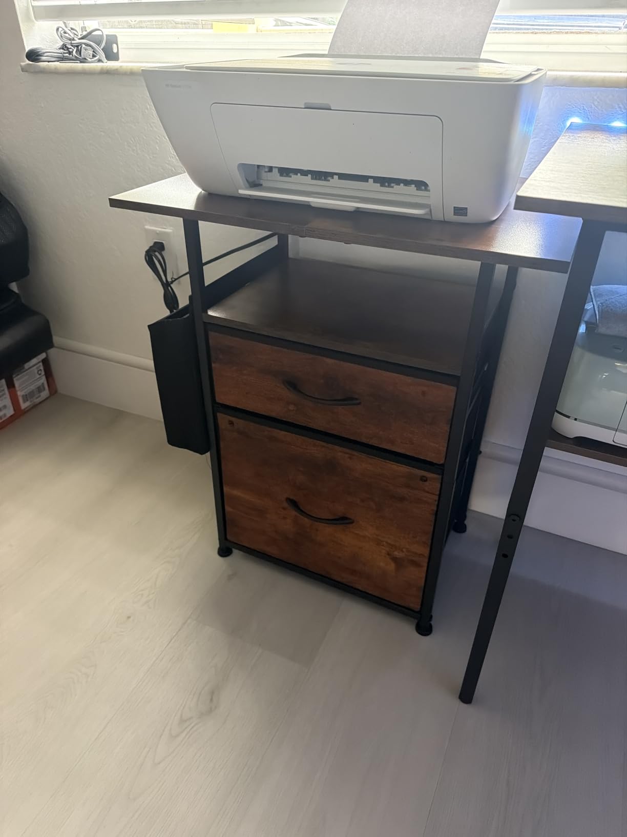 GYIIYUO 2 Drawer File Cabinet 24''W, Mobile Filing Cabinet, Printer Stand customer photo 2